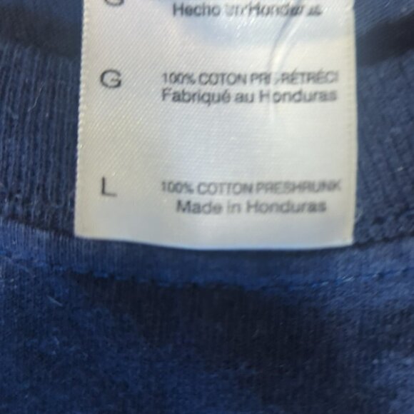 Seahawks Men's Long Sleeve Shirt Blue Sz. L - Picture 3 of 5